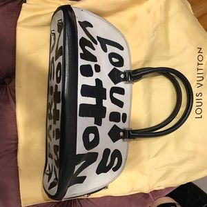 Authentic black and white Louis Vuitton